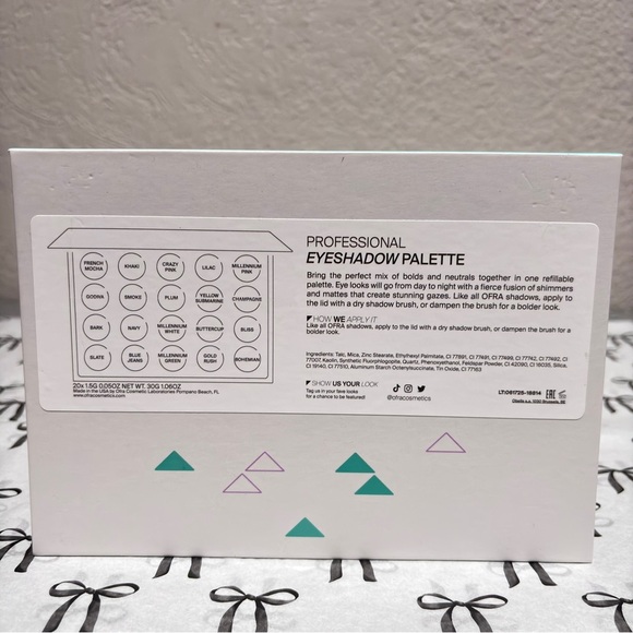 ✨ OFRA — PRO Palette (Professional Eyeshadow Palette) — 20 pans - Picture 2 of 7